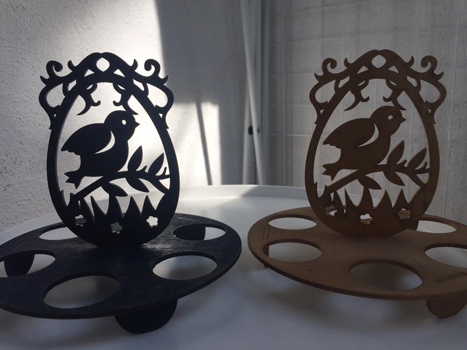 Laser Cut Bird Easter Egg Holder – Festive Spring Decoration