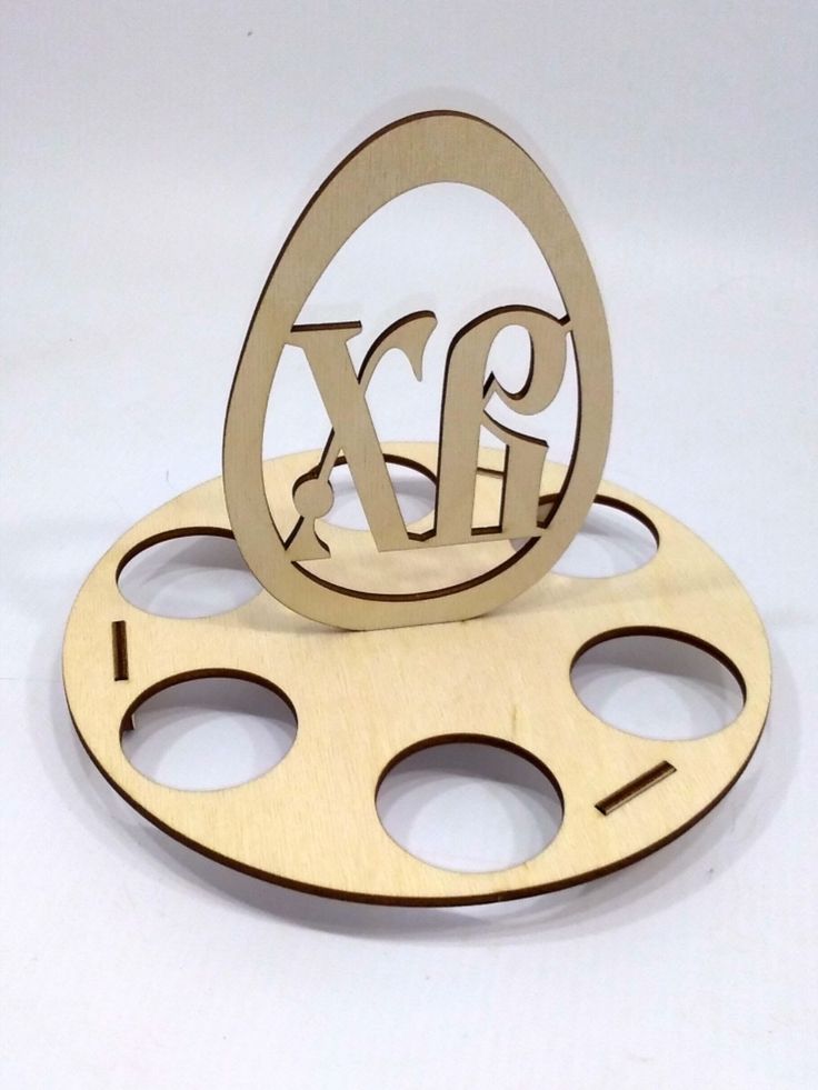 Laser Cut Easter Egg Holder Stand – Wooden Festive Table Decor