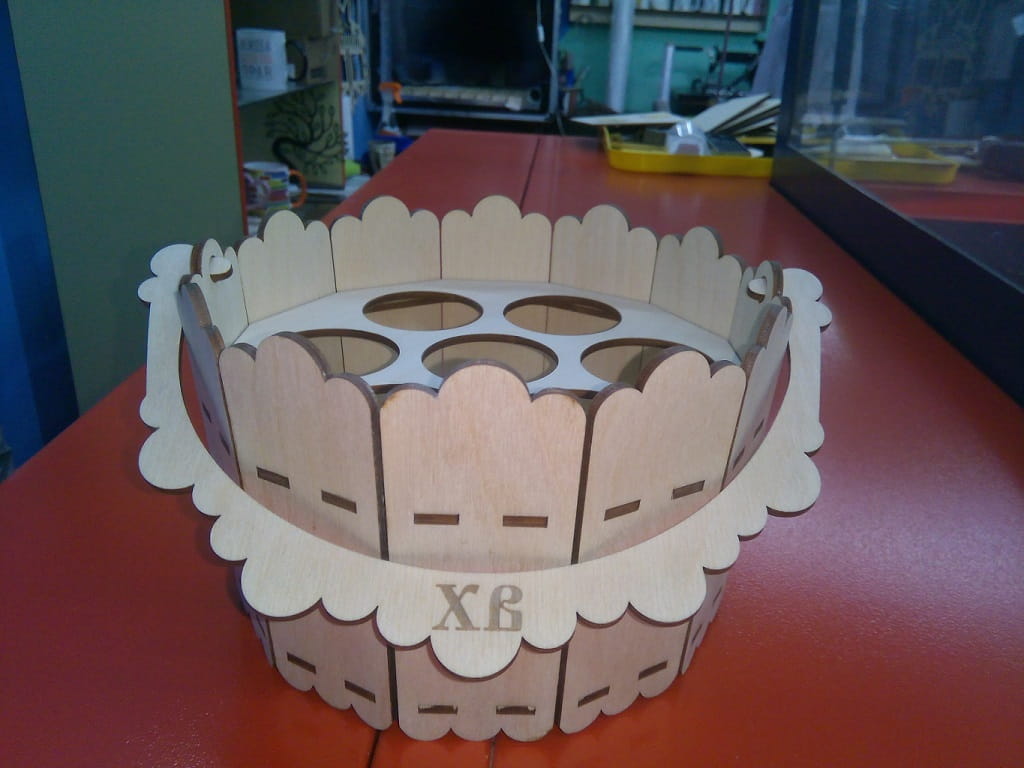 Laser Cut Easter Egg Holder Basket