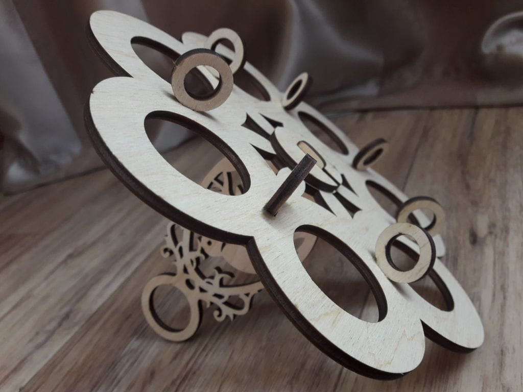 Laser Cut Easter Egg Holder with Bird Design