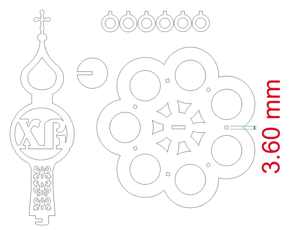 Laser Cut Church Easter Egg Holder – Religious Tabletop Decor