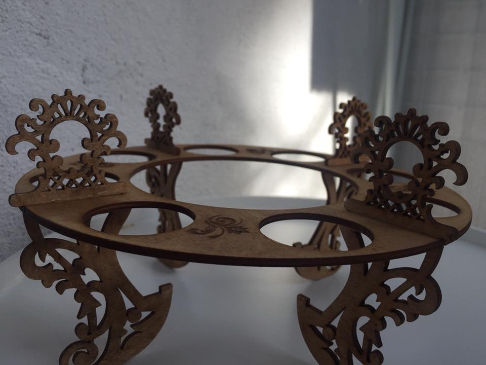 Laser Cut Wooden Easter Egg Holder Stand – Festive Tabletop Decor
