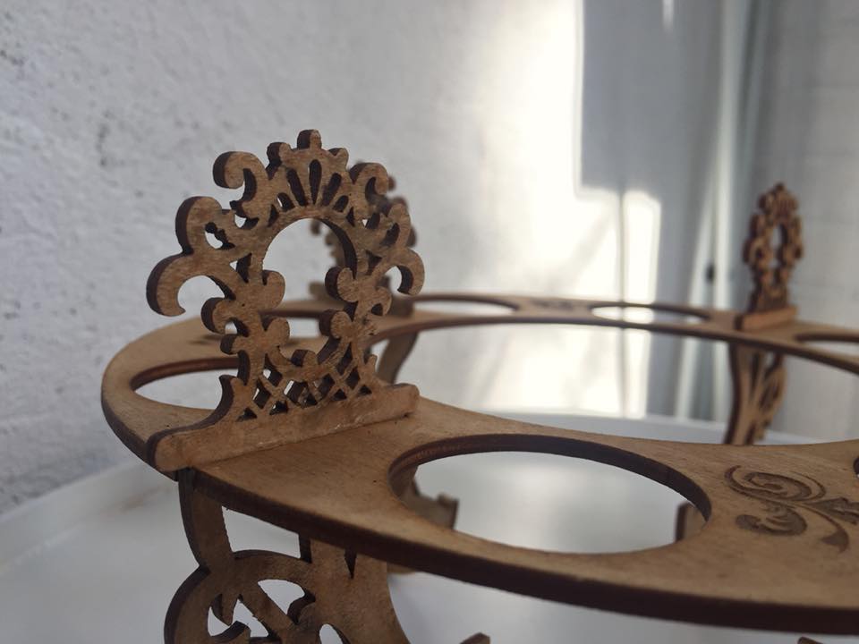 Laser Cut Wooden Easter Egg Holder Stand – Festive Tabletop Decor