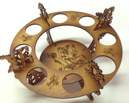 Laser Cut Intricate Design Easter Egg Holder