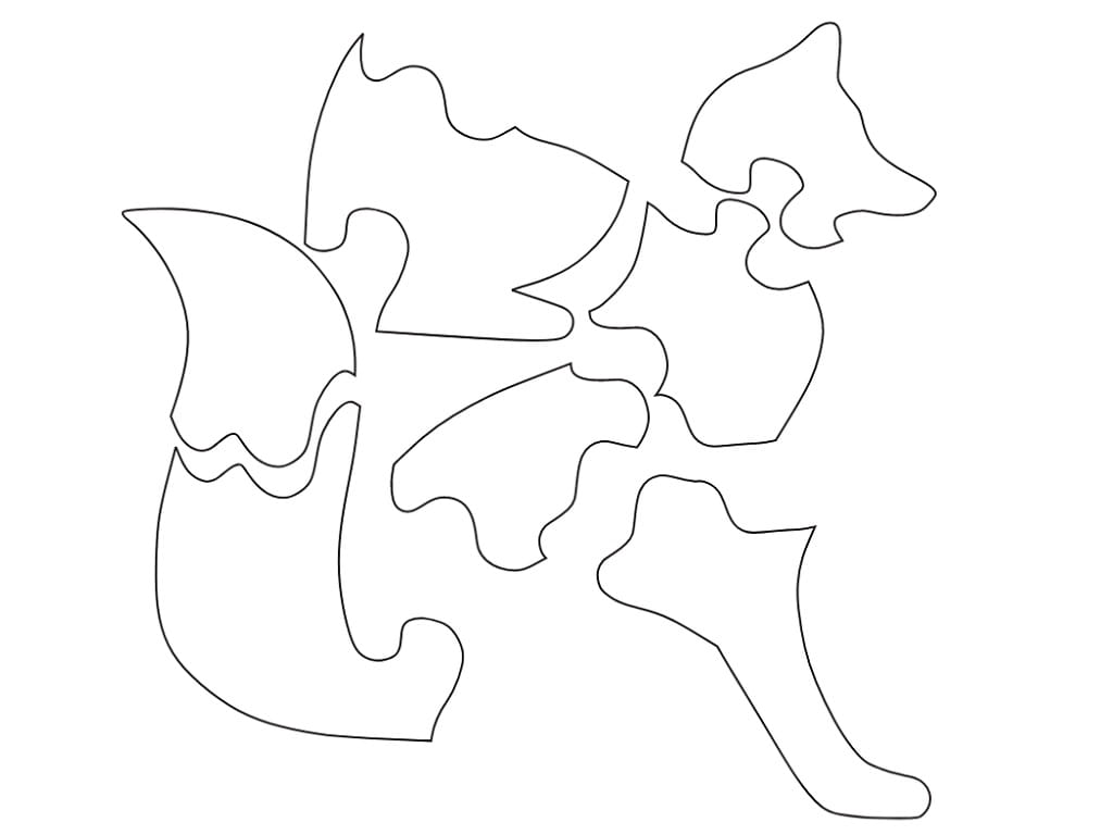 Laser Cut Fox Jigsaw Puzzle for Kids and Adults