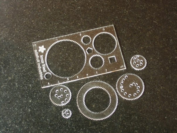 Laser Cut Hypotrochoid Business Card Spirograph Style