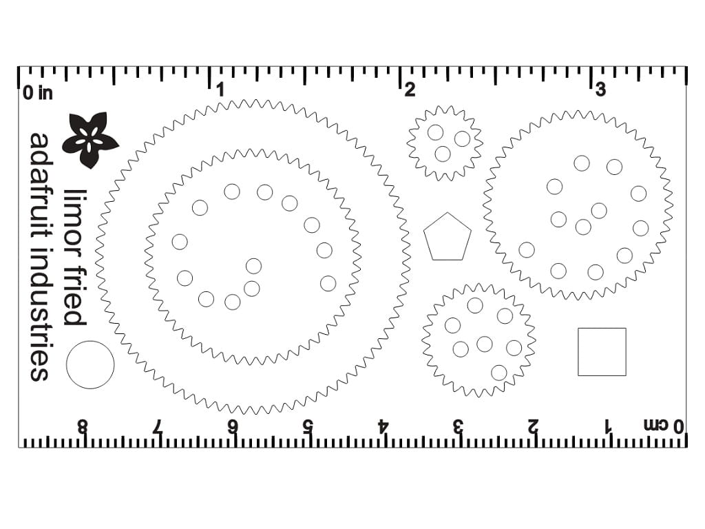 Laser Cut Hypotrochoid Business Card Spirograph Style