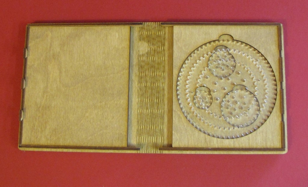 Laser Cut Spirograph Geometric Drawing Set with Packaging Box