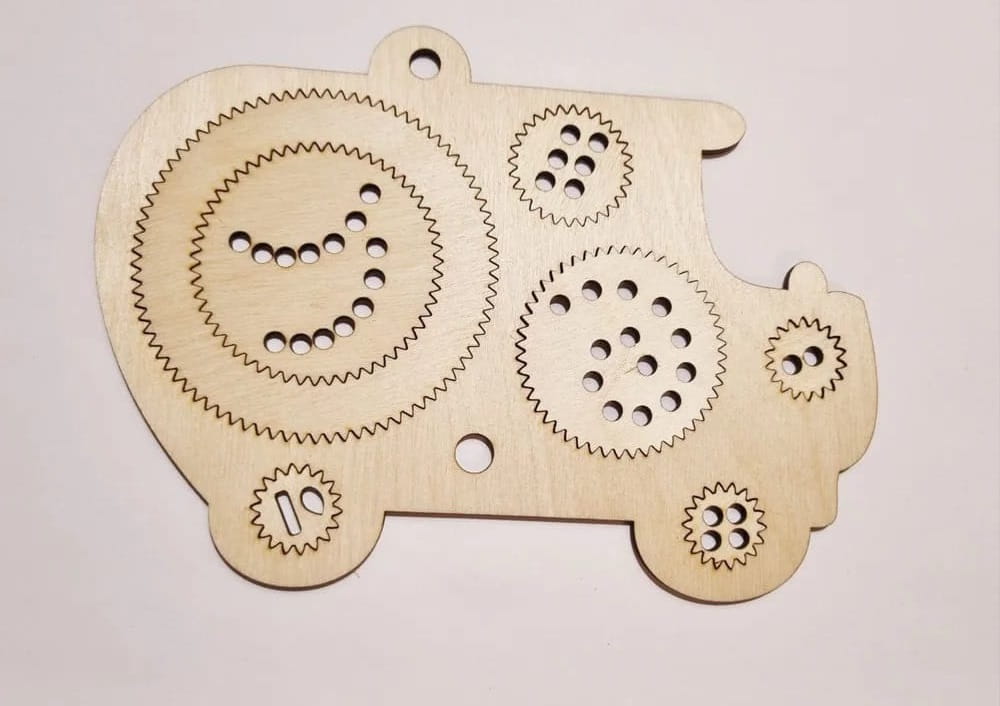 Laser Cut Spiral Drawing Kit Wooden Spirograph