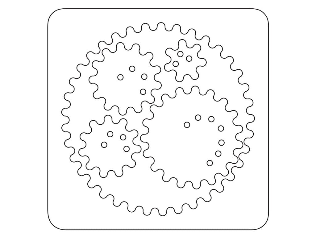 Laser Cut Spirograph Drawing Kit for Kids and Adults