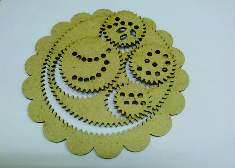 Laser Cut Spirograph Geometry Drawing Tool Kit