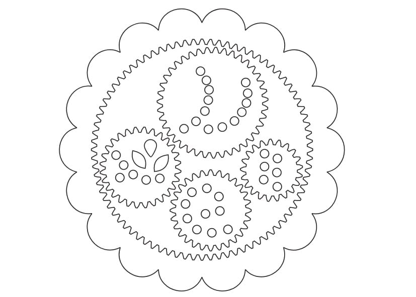 Laser Cut Spirograph Geometry Drawing Tool Kit