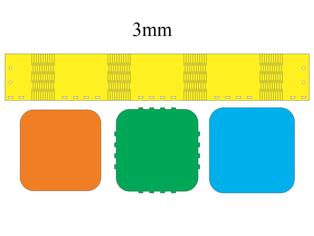 Laser Cut Living Hinge Gift Box with Rounded Corner