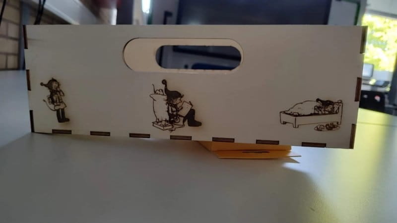 Laser Cut Wooden PixiBook Storage Box