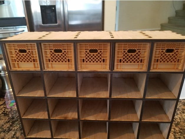 Laser Cut Pigeon Hole Style Storage Unit Storage Box