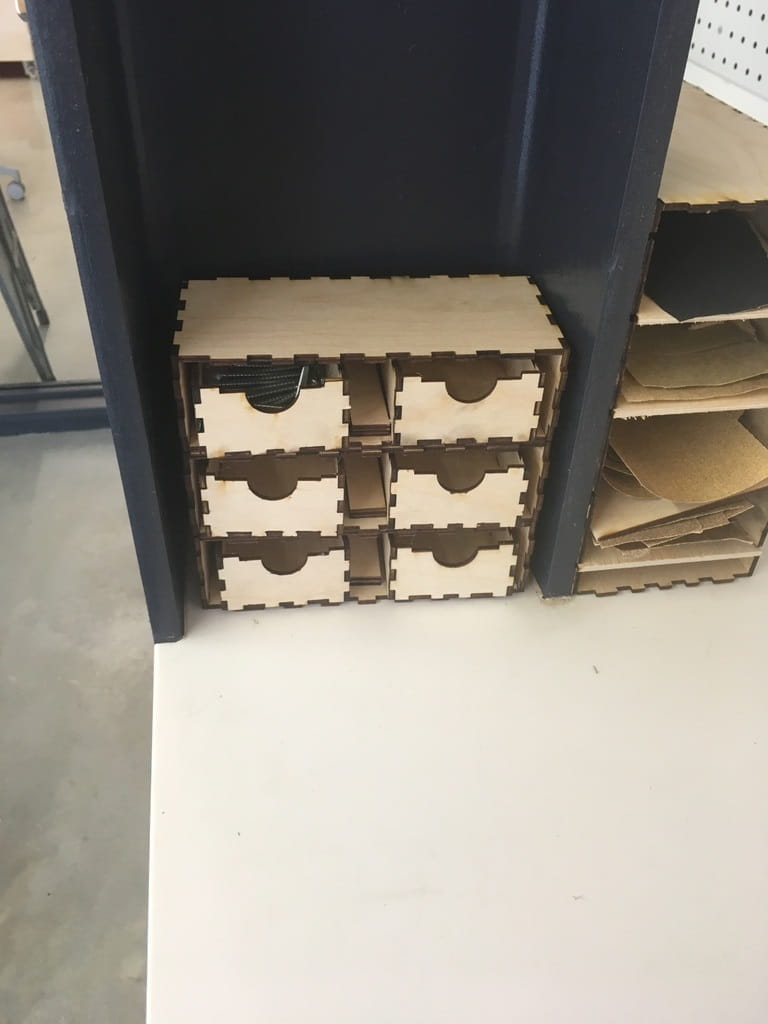 Laser Cut Wooden Stackable Storage Box