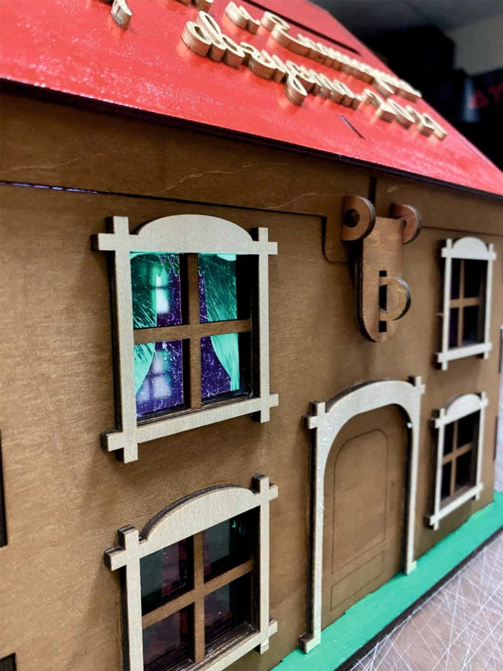 Laser Cut House Wedding Gift Card Box