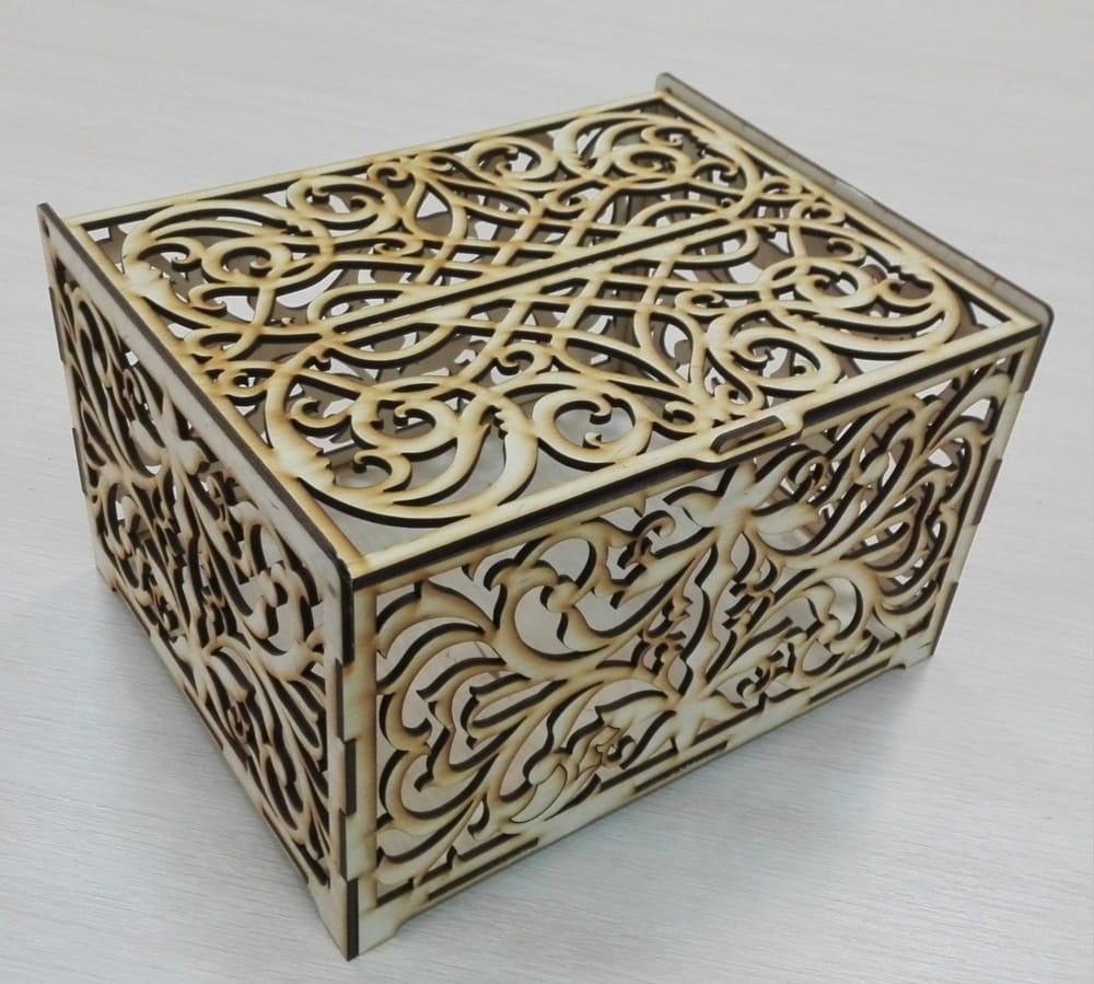 Laser Cut Intricate Fretwork Wedding Card Box