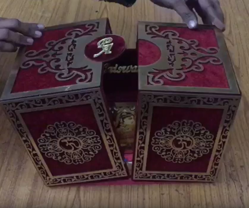 Laser Cut Wooden Luxury Wedding Invitation Box