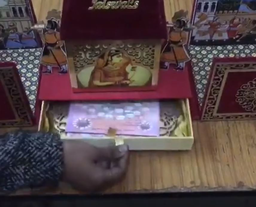Laser Cut Wooden Luxury Wedding Invitation Box