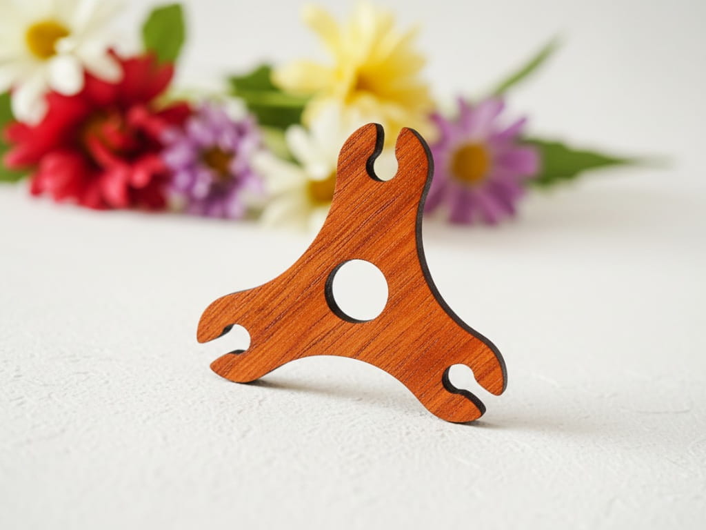 Laser Cut Wooden Earphone Cable Organizer
