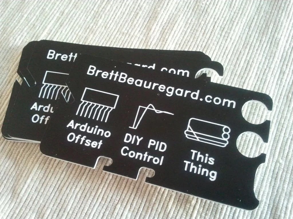 Laser Cut Earbud Wrap Business Card