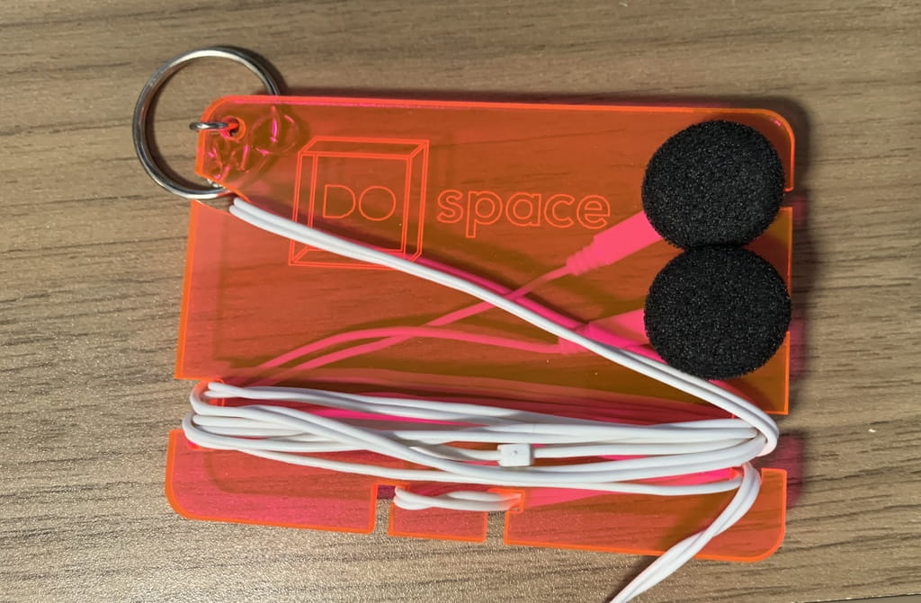 Laser Cut Acrylic Earphone Cord Organizer