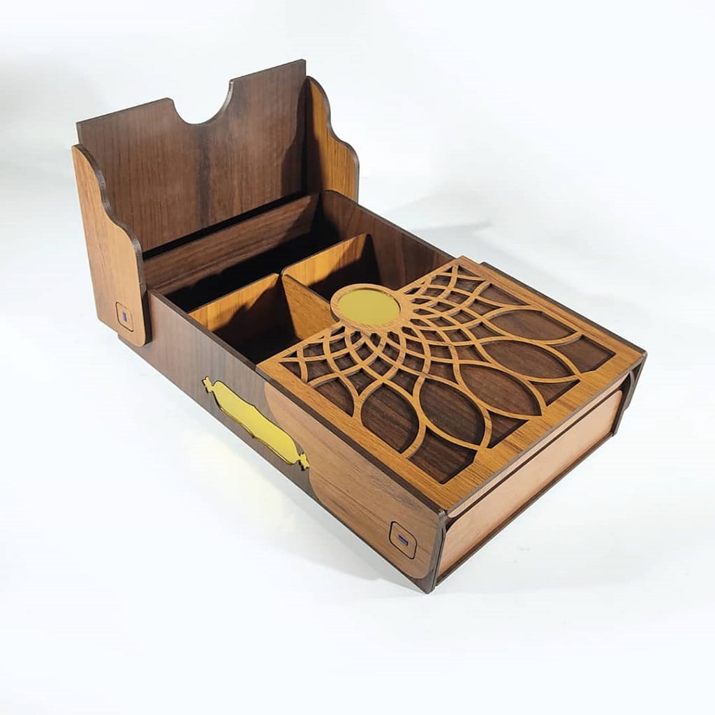 Laser Cut Serving Box Wooden Treat Box