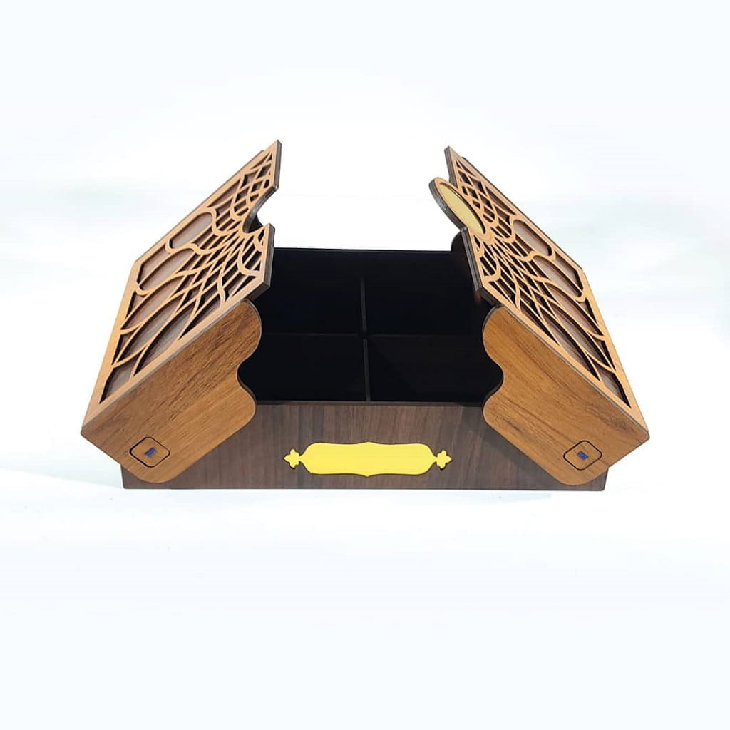 Laser Cut Serving Box Wooden Treat Box
