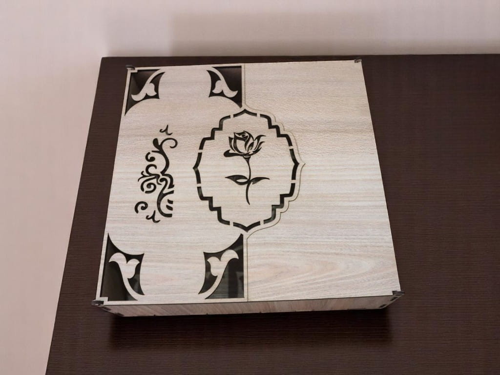 Laser Cut Candy Box Wooden Eid Gift Box