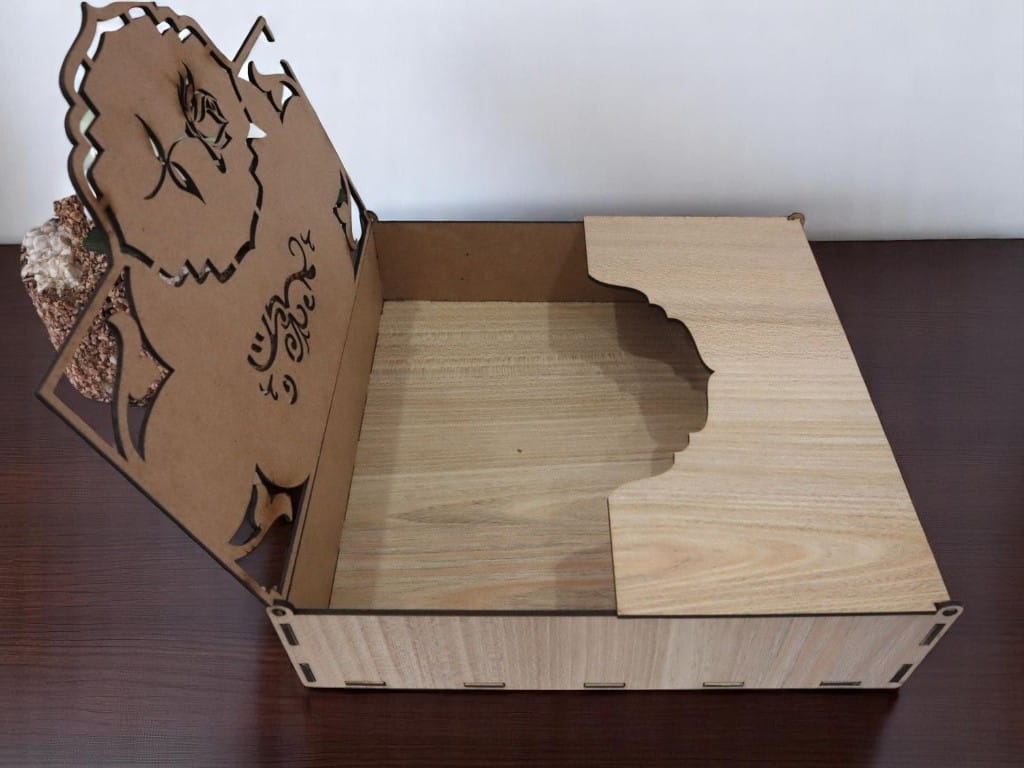 Laser Cut Candy Box Wooden Eid Gift Box