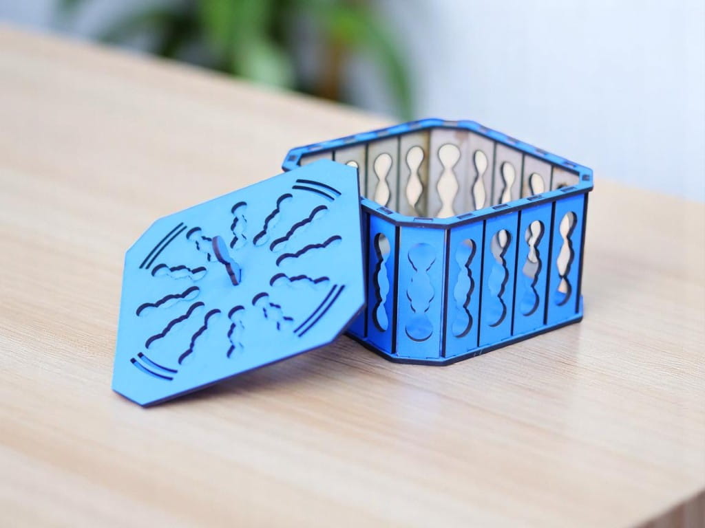 Laser Cut Decorative Gift Box Wooden Small Keepsake Box