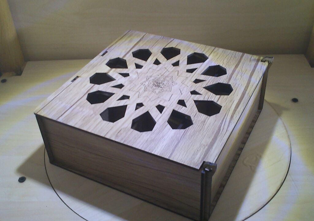 Laser Cut Wooden Multi Compartment Storage Box