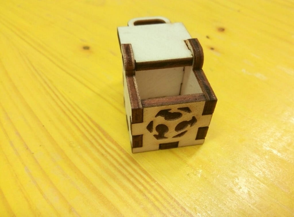 Laser Cut Wooden Mini Keepsake Jewelry Storage Box