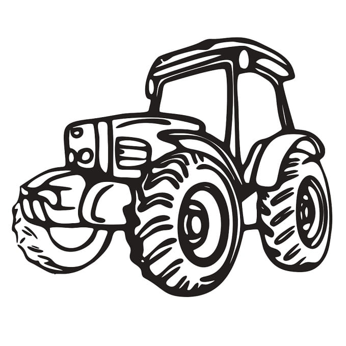 Laser Engraved Tractor 3D Illusion Lamp LED Night Light