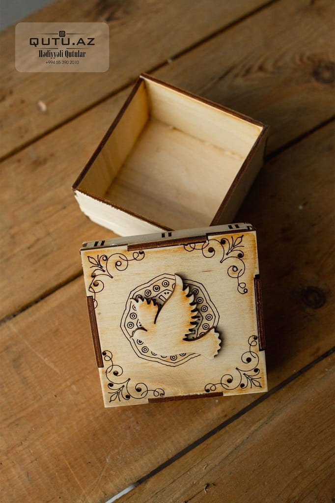 Laser Cut Vintage Wooden Jewelry Box