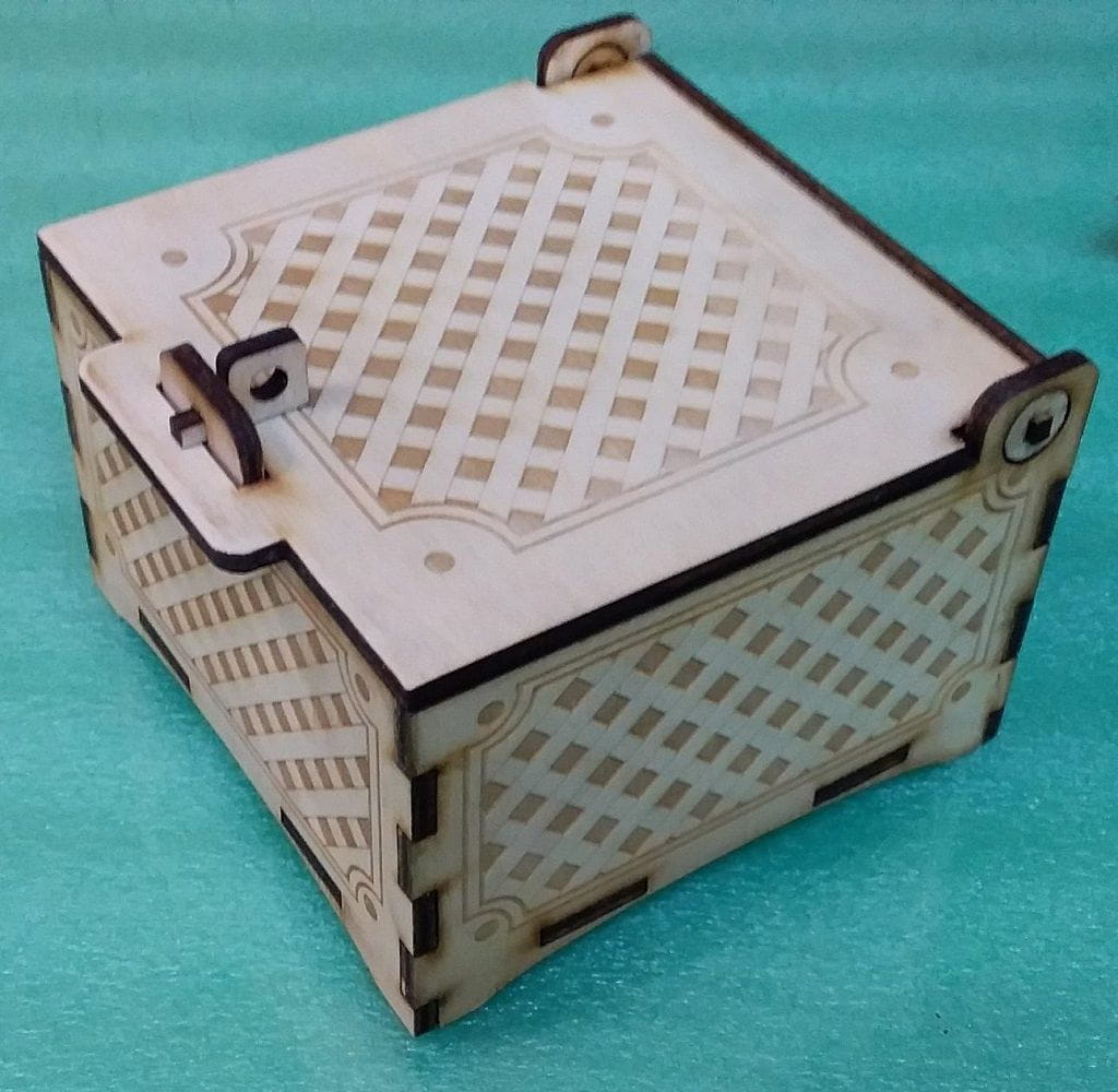 Laser Cut Jewelry Box Wooden Keepsake Box with Lock
