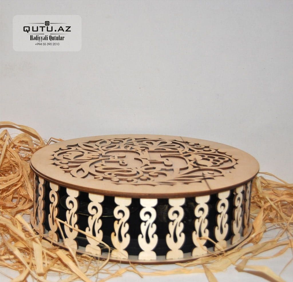 Laser Cut Gift Box for 35th Anniversary or Birthday Celebration
