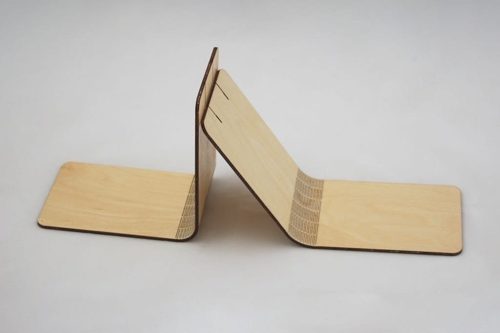 Laser Cut Folding Wood Booklet