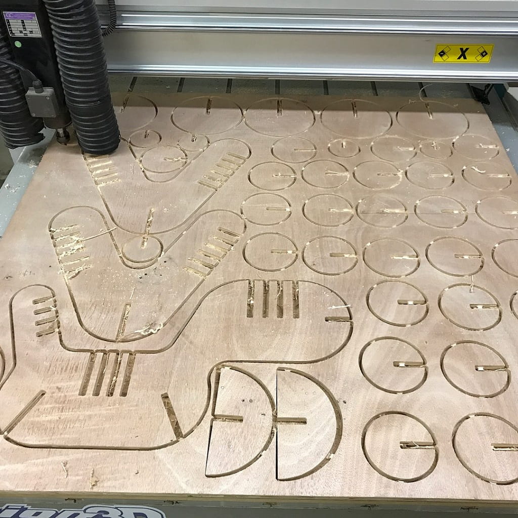 Laser Cut Puppy Stool Wooden Chair for Kids