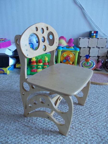 Laser Cut Wooden Toddler Chair Montessori Furniture