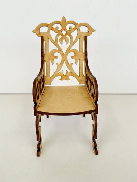 Laser Cut Miniature Chair Dollhouse Furniture