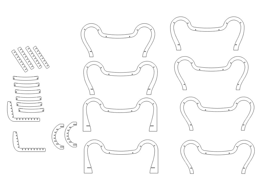 Laser Cut Parametric Chair Design