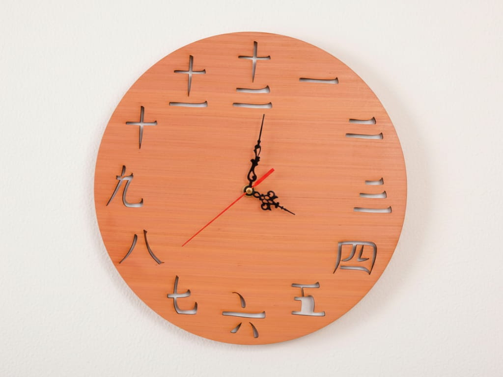 Laser Cut Wooden Chinese Numbers Clock