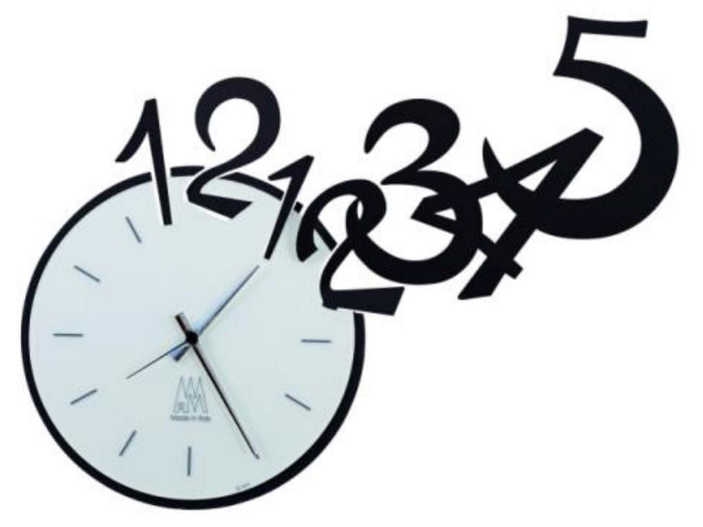 Laser Cut Jumping Out Numbers Wall Clock