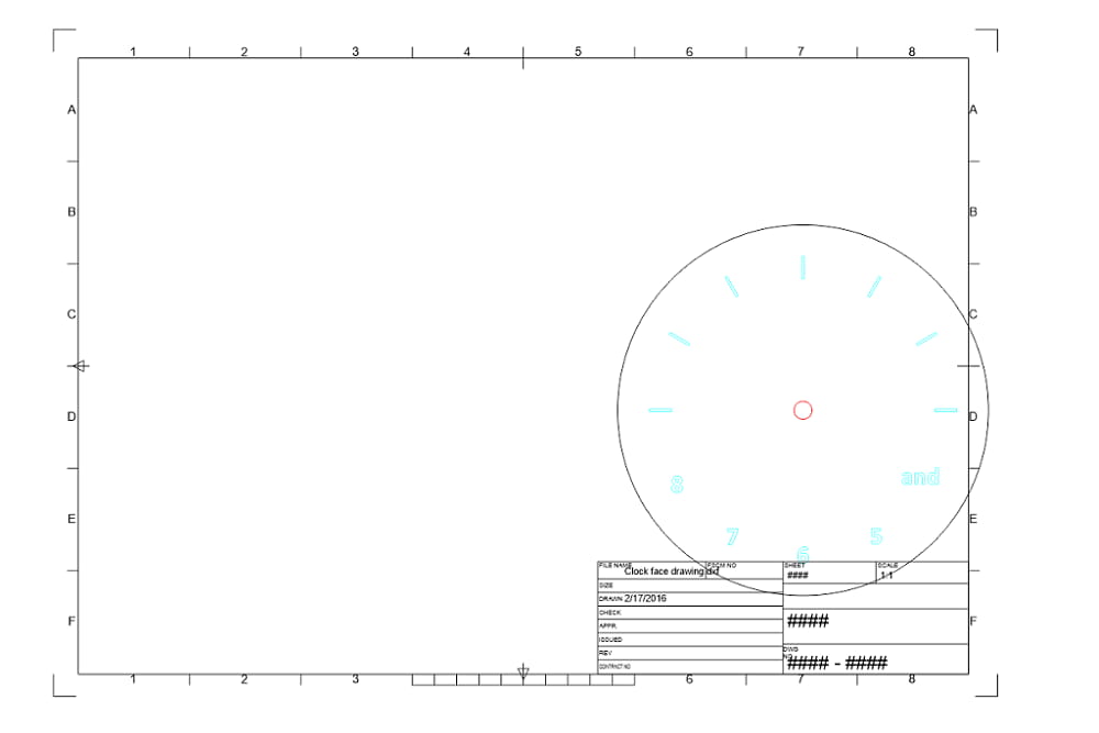 Laser Cut Minimalist Wooden Wall Clock