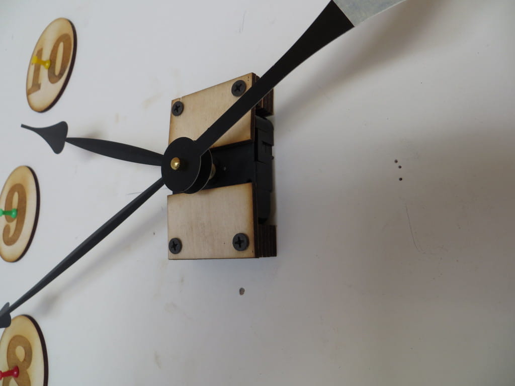 Laser Cut Wooden Number Wall Clock