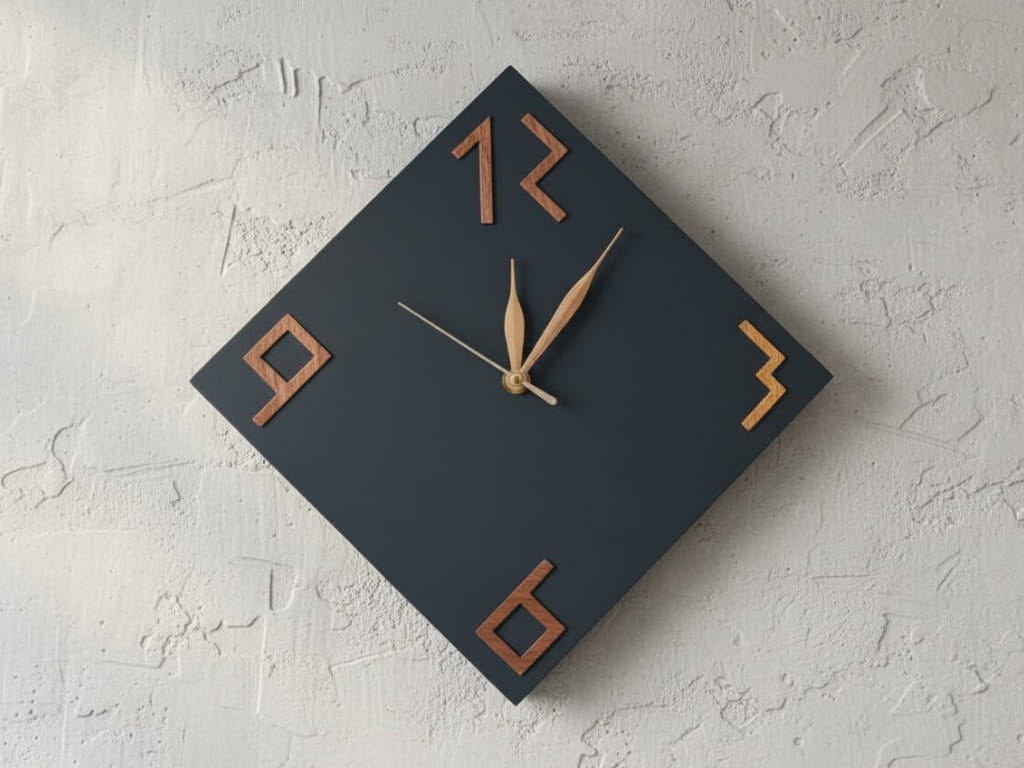 Laser Cut Minimalist Analog Wall Clock