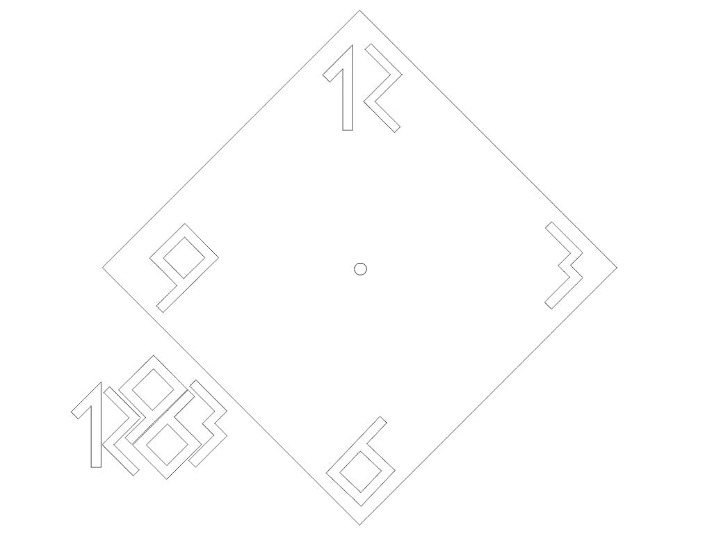 Laser Cut Minimalist Analog Wall Clock