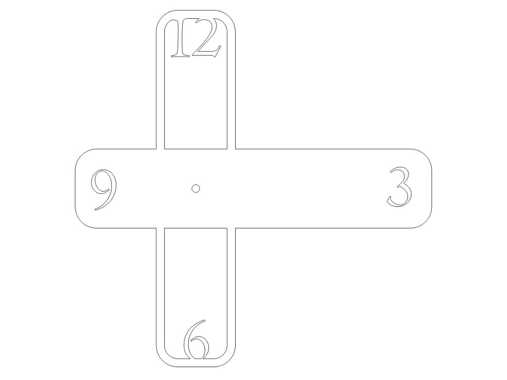 Laser Cut Unique Modern Wall Clock CDR DXF SVG File Free Download | Vecty